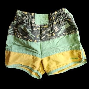Patagonia Green and Yellow Patterned Shorts